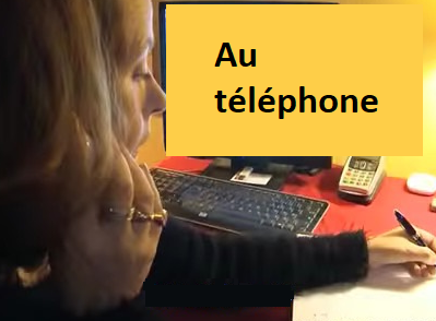 Au téléphone